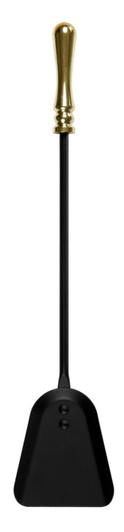 Hearth & Home Black Companion Set with Round Base & Brass Handles 5-Piece 19"