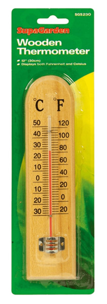 SupaGarden Wooden Thermometer