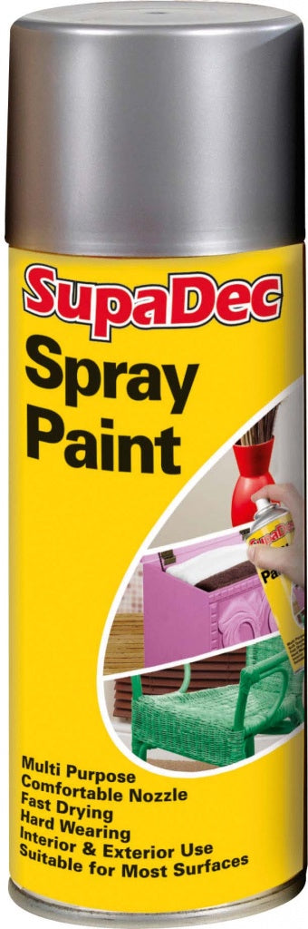 SupaDec Spray Paint Multi Purpose 400ml Silver