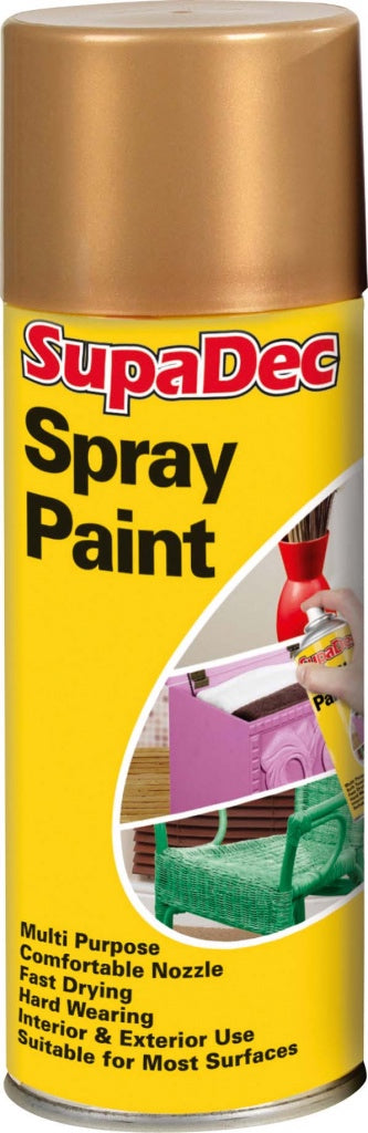 SupaDec Spray Paint Multi Purpose 400ml Gold
