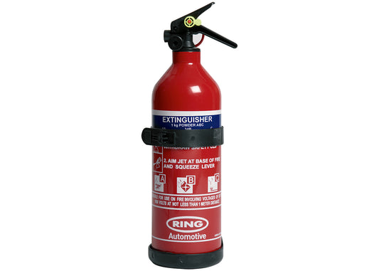 Ring Automotive 1kg Dry Powder Fire Extinguisher Rated A B and C
