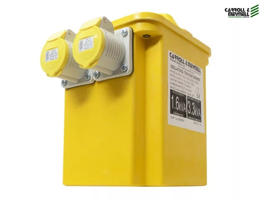 Transformer Twin Outlet 2 x 16 Amp 3.3kva