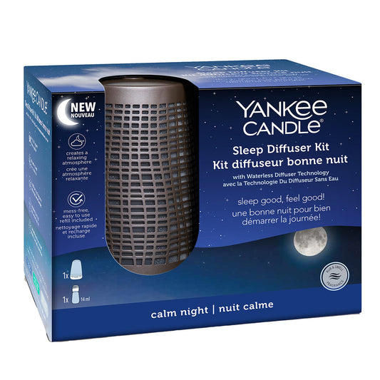 Yankee Candles Bronze Sleep Diffuser + Calm Night Fragrance