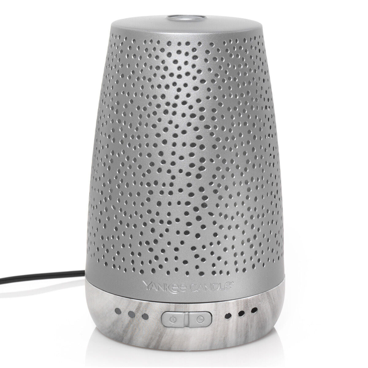 Yankee Candles Silver Sleep Diffuser + Peaceful Dreams Fragrance