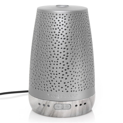 Yankee Candles Silver Sleep Diffuser + Peaceful Dreams Fragrance
