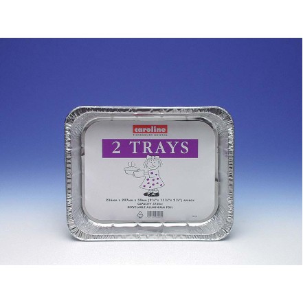 Caroline Foil Tray Pack of 2 236 x 297mm