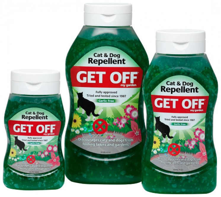 Get off my garden cat and dog clearance repellent