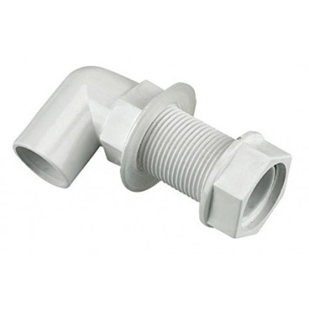 Primaflow Overflow Tank Connector White Bent