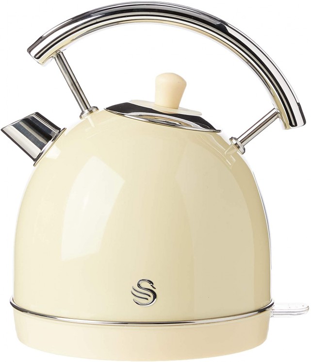 swan 1.8 litre retro dome kettle