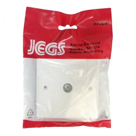 Jegs Flush Co-Axial Outlet White